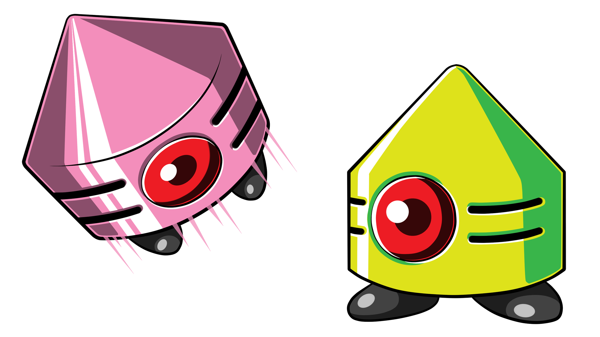 Pink and Green Lil' Brothers
